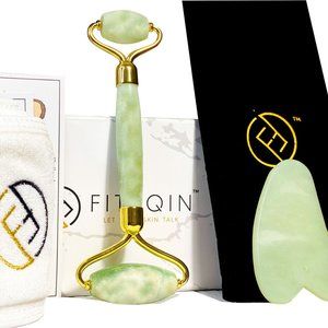 Authentic Jade Roller For Face Beauty Set Holiday Gift | Jade Roller and Gua Sha